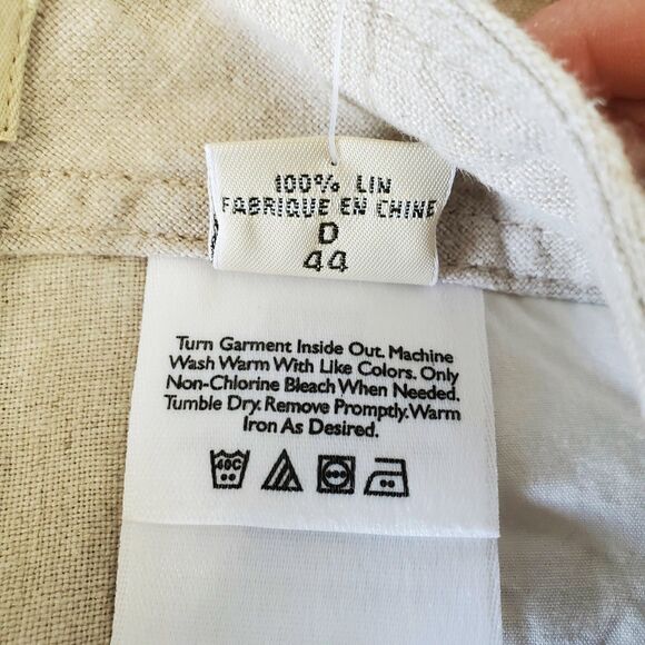 Eddie Bauer Linen Pants Womens Size 14 Vashon Fit Casual Summer Lightweight - Picture 11 of 11